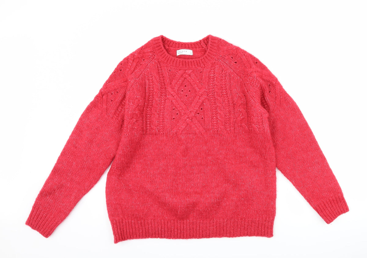 Papaya Womens Pink   Pullover Jumper Size M