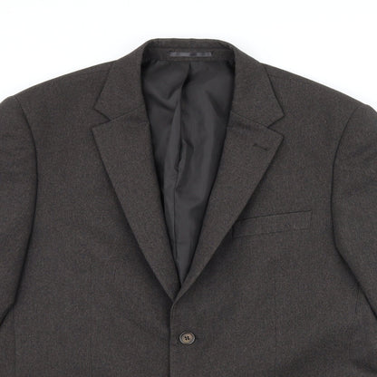 Mens UK Size 40 Greenwoods Regular Grey Suit Jacket