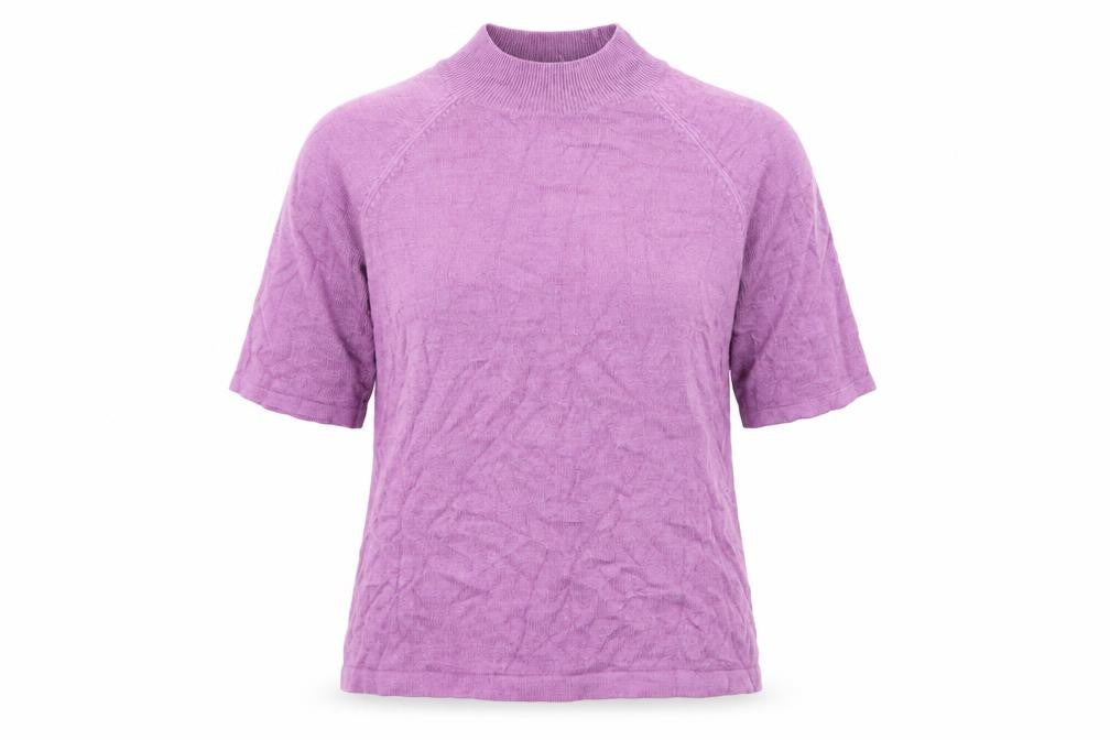 Womens UK Size 12 BHS Purple Basic T-Shirt