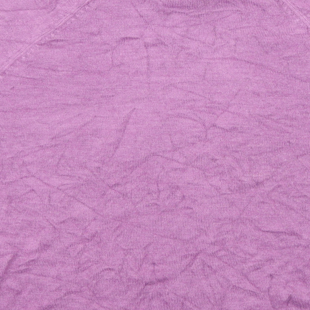 Womens UK Size 12 BHS Purple Basic T-Shirt