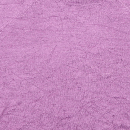 Womens UK Size 12 BHS Purple Basic T-Shirt