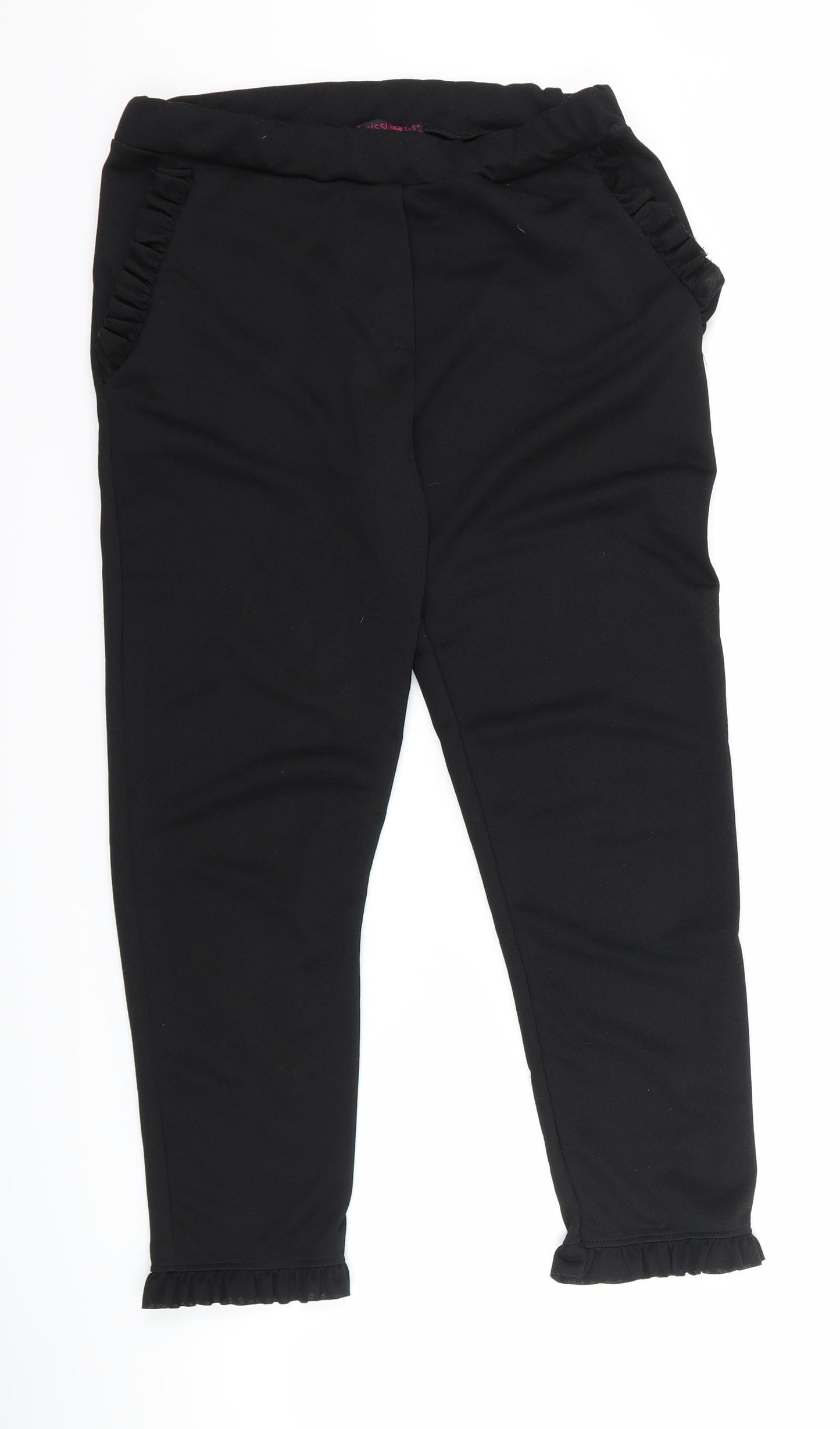 Womens UK Size 12 Missi London Regular Fit  Black Trousers