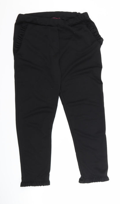 Womens UK Size 12 Missi London Regular Fit  Black Trousers