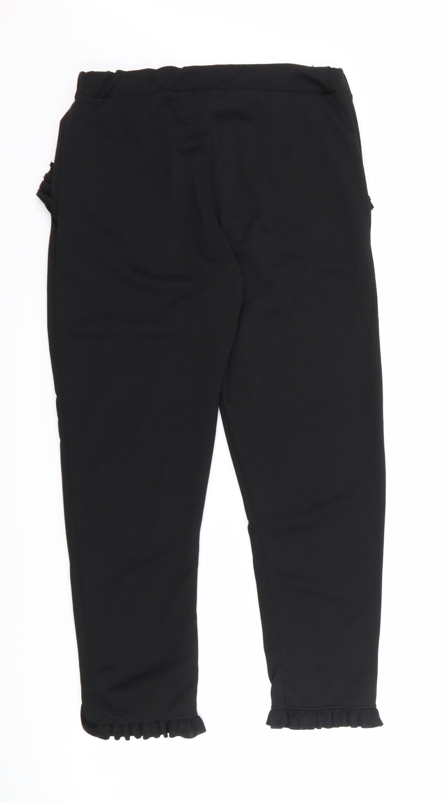Womens UK Size 12 Missi London Regular Fit  Black Trousers