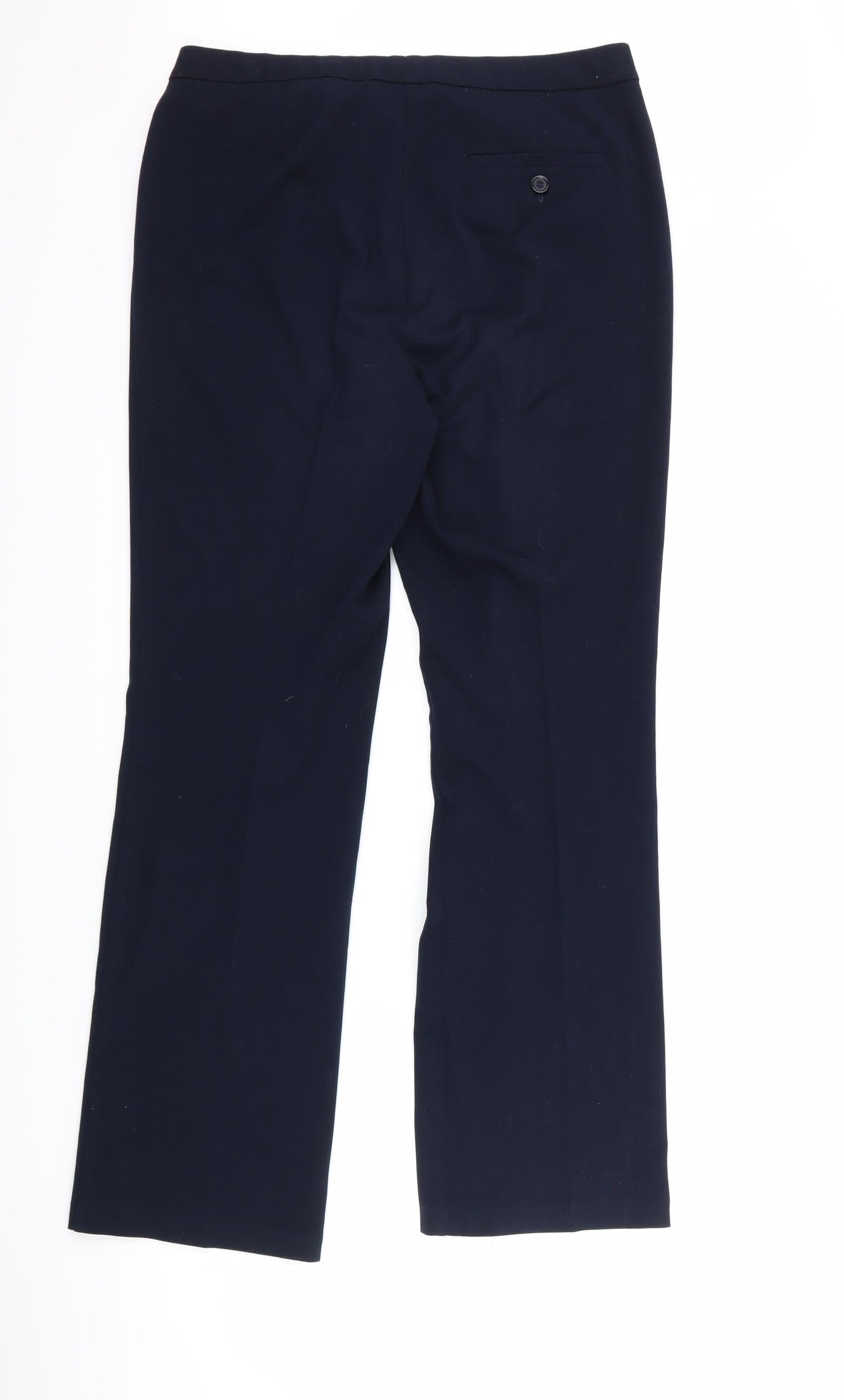 Womens UK Size 12 Marks and Spencer Regular Fit  Blue Trousers