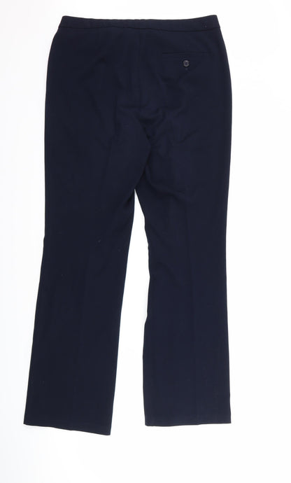 Womens UK Size 12 Marks and Spencer Regular Fit  Blue Trousers