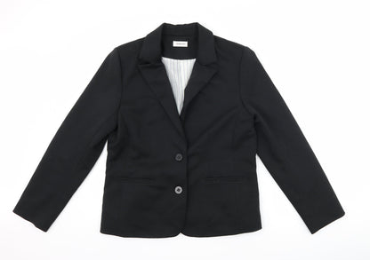 Damart Womens Black   Jacket Suit Jacket Size 14