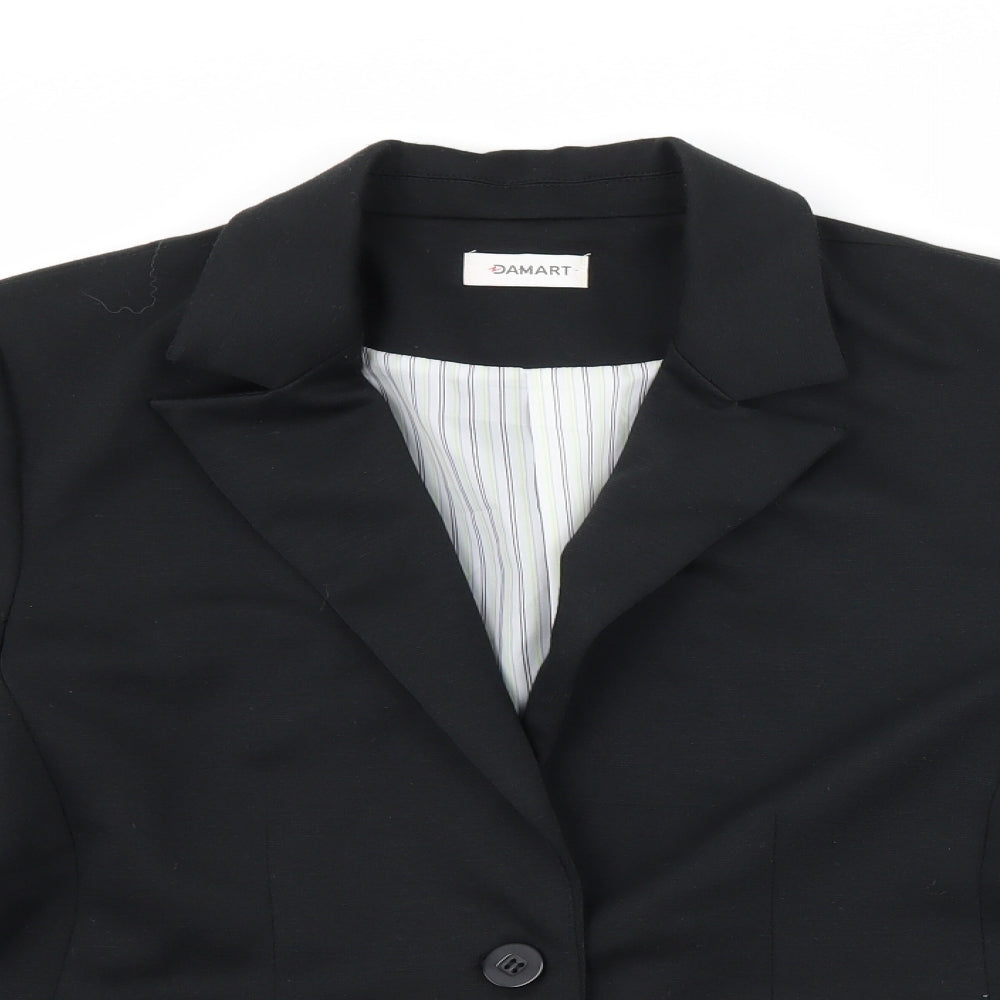 Damart Womens Black   Jacket Suit Jacket Size 14