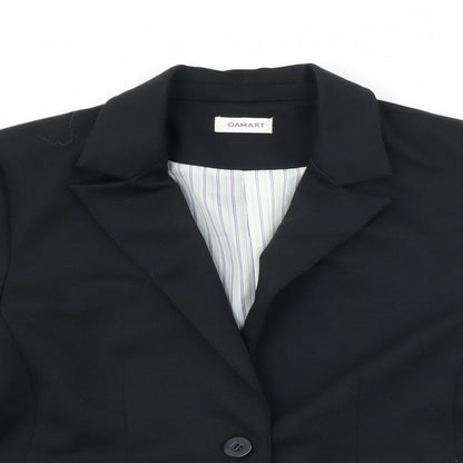 Damart Womens Black   Jacket Suit Jacket Size 14
