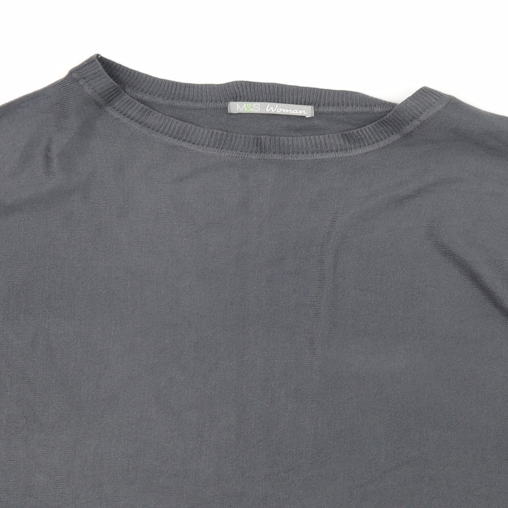 Marks & Spencer Womens Grey   Pullover Jumper Size 12
