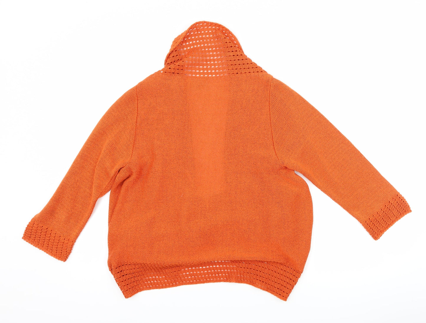 Soon Womens Orange   Cardigan Jumper Size M