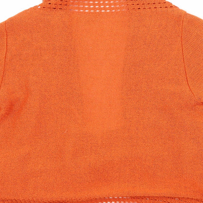 Soon Womens Orange   Cardigan Jumper Size M