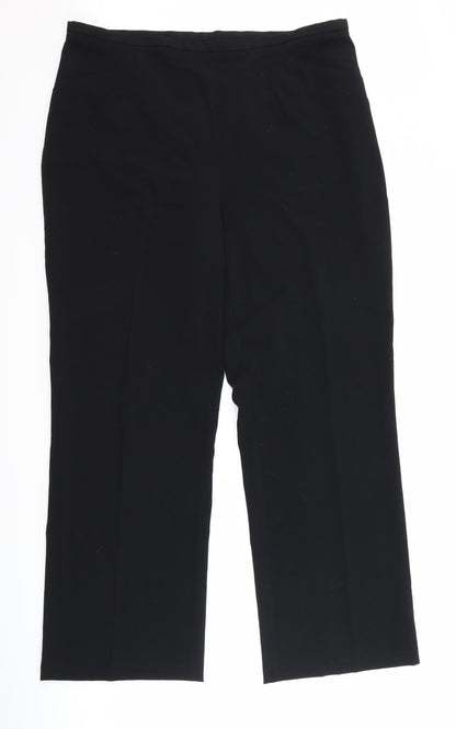 Womens UK Size 36 Marks and Spencer Regular Fit  Black Trousers