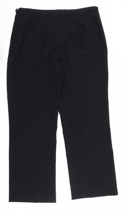 Womens UK Size 36 Marks and Spencer Regular Fit  Black Trousers