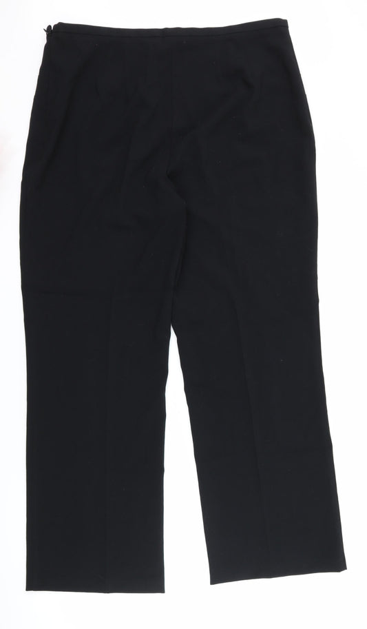 Womens UK Size 36 Marks and Spencer Regular Fit  Black Trousers