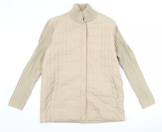 Damart Womens Brown   Quilted Coat Size M