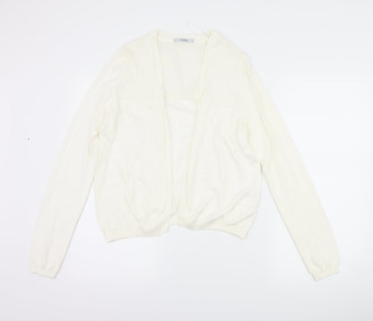 George Womens Ivory Floral  Cardigan Jumper Size 14