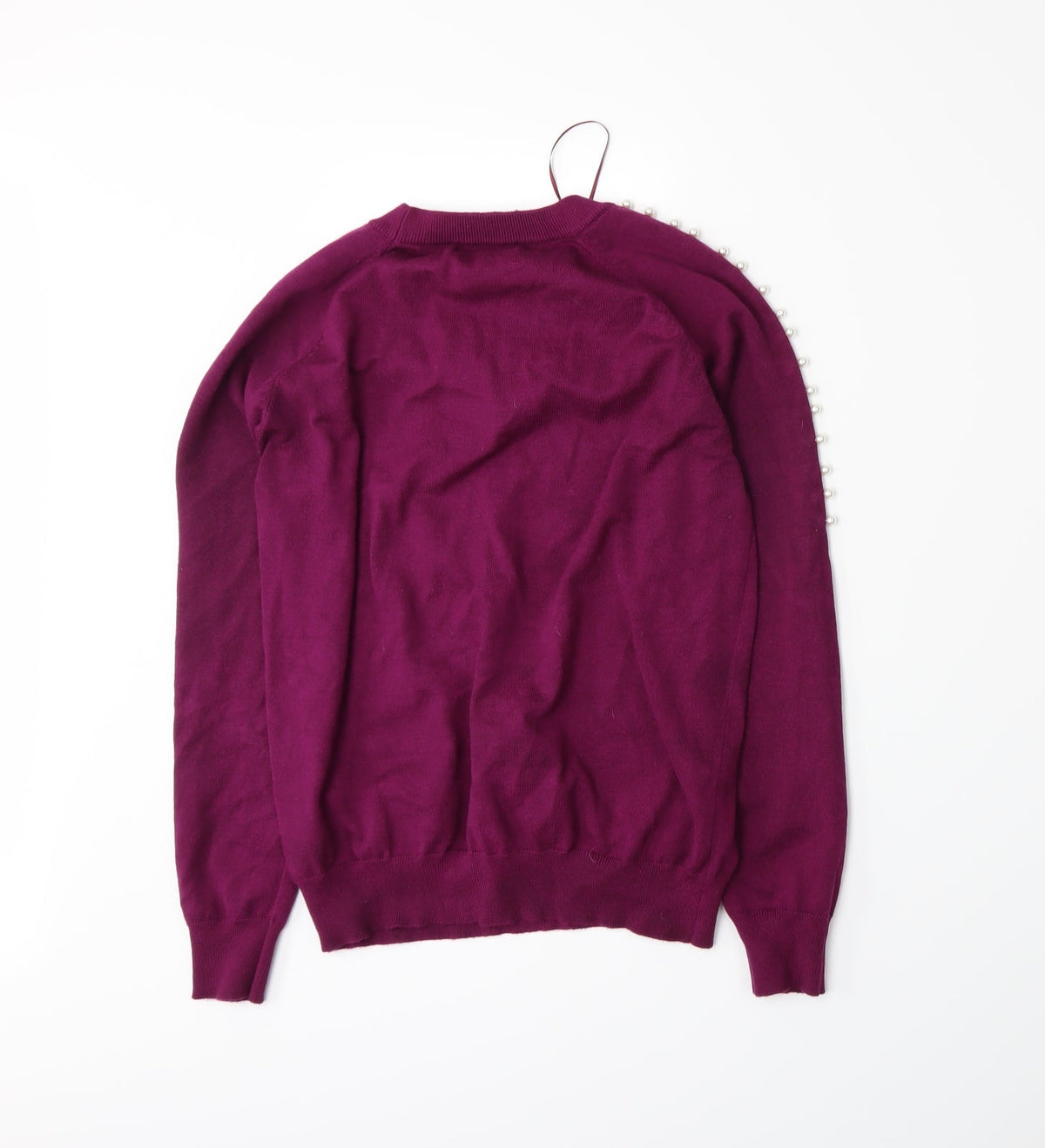 Paramour Womens Purple  Knit Pullover Jumper Size M