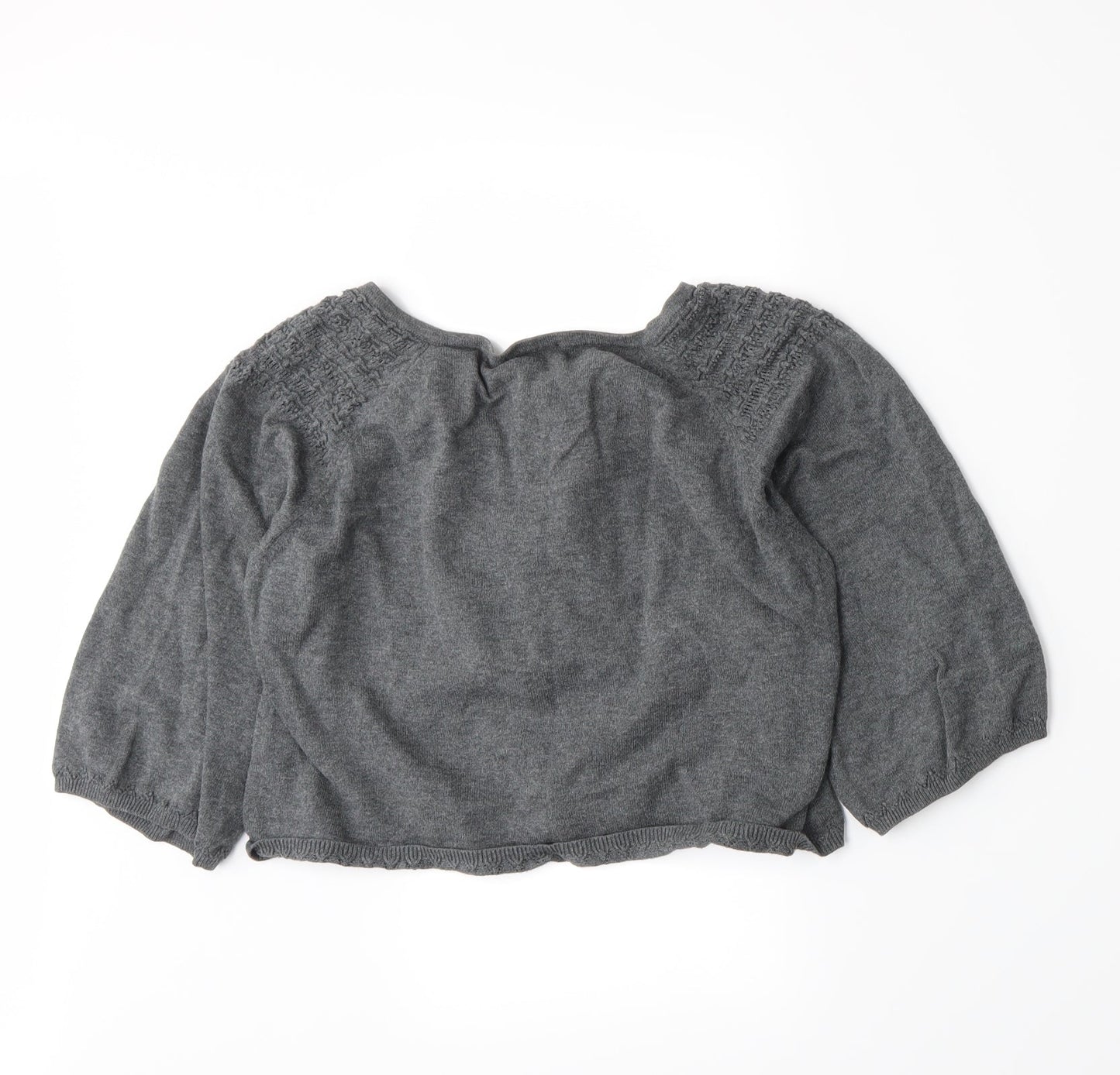 Peppercorn Womens Grey  Knit Cardigan Jumper Size M