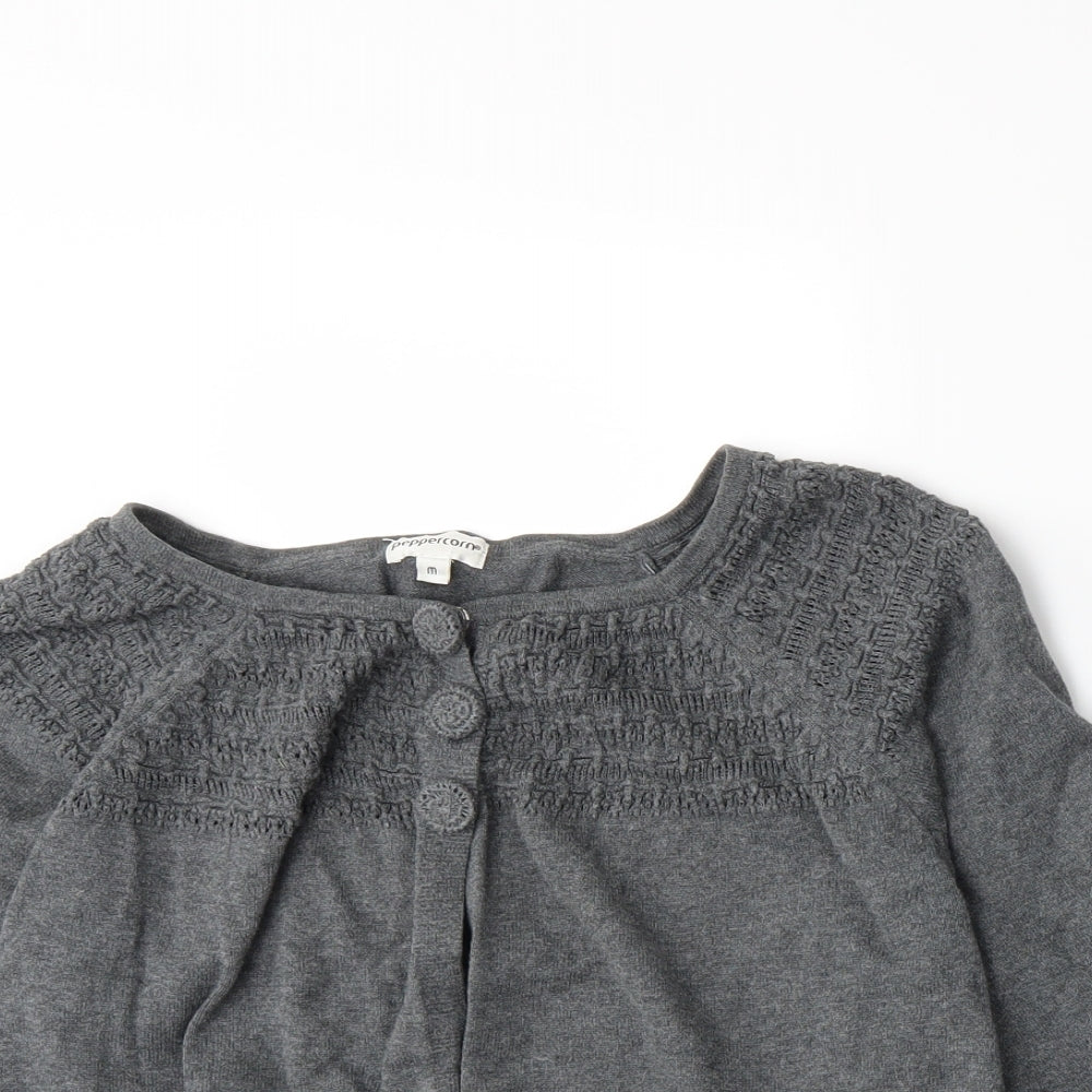Peppercorn Womens Grey  Knit Cardigan Jumper Size M