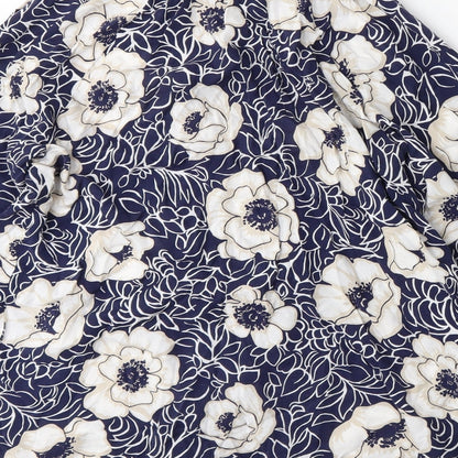 Gap Womens Blue Floral  Basic Blouse Size S