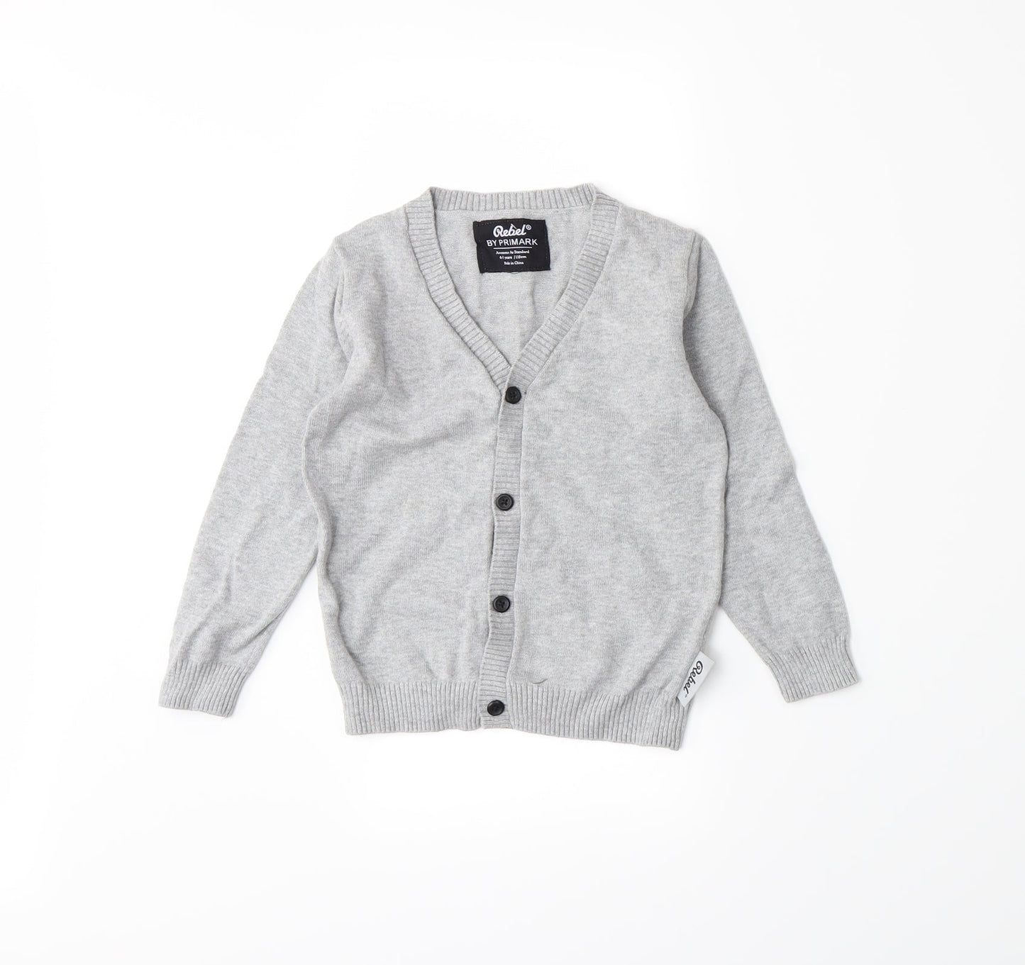 Primark Womens Grey  Knit Cardigan Jumper Size S  - Ages 4-5