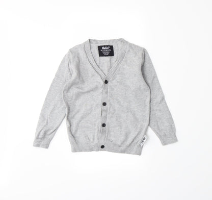 Primark Womens Grey  Knit Cardigan Jumper Size S  - Ages 4-5