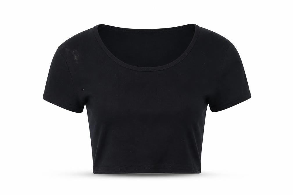 Womens UK Size 8 Topshop Black Basic T-Shirt