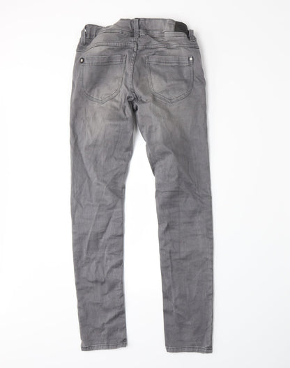 Lemmi Girls Grey  Denim Skinny Jeans Size 12 Years