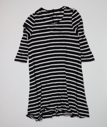 F&F Womens Blue Striped  A-Line  Size 12