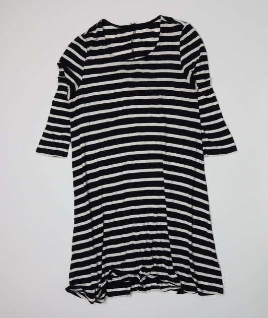 F&F Womens Blue Striped  A-Line  Size 12