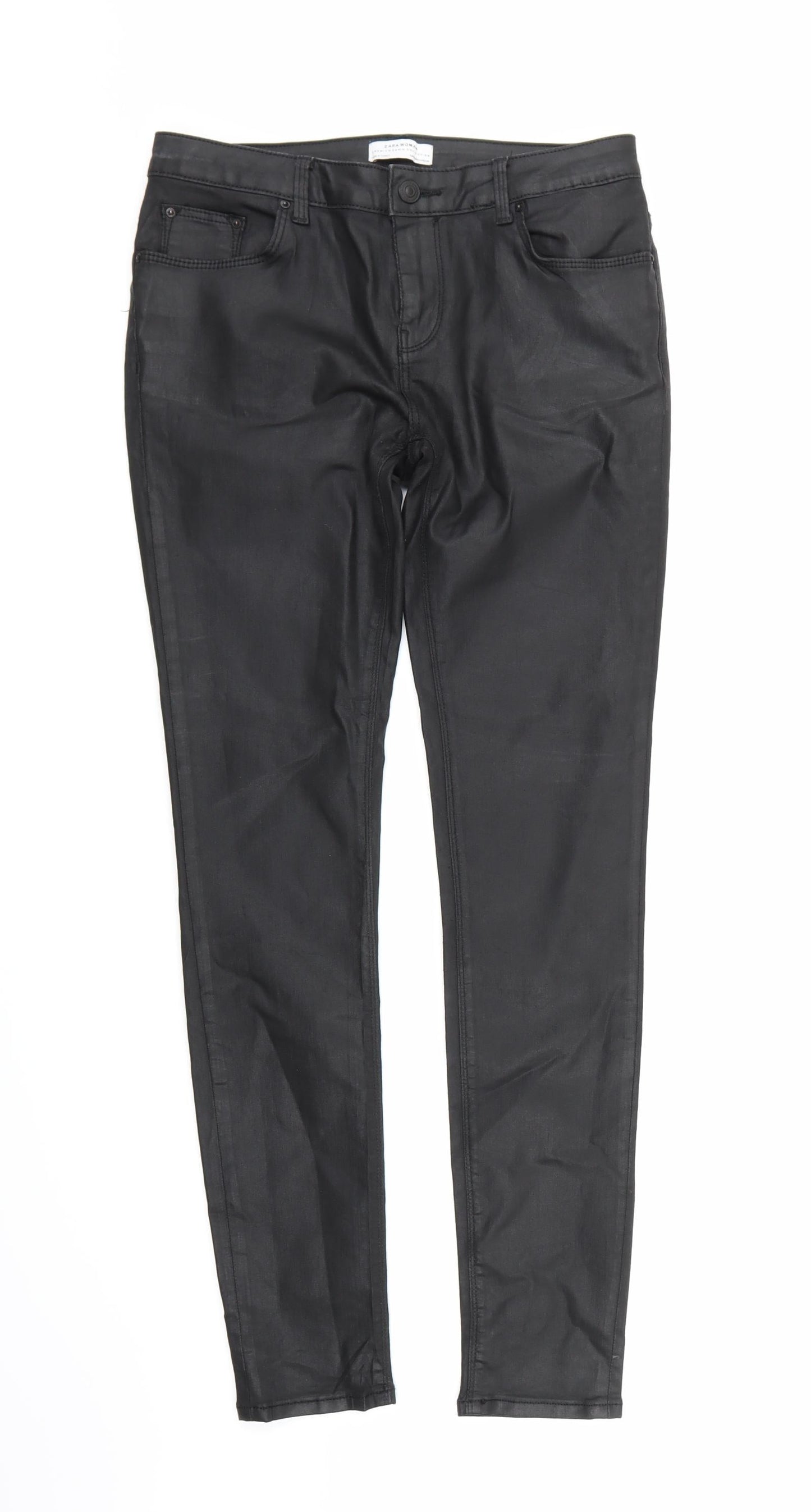 Zara Womens Black  Denim Skinny Jeans Size 8 L28 in