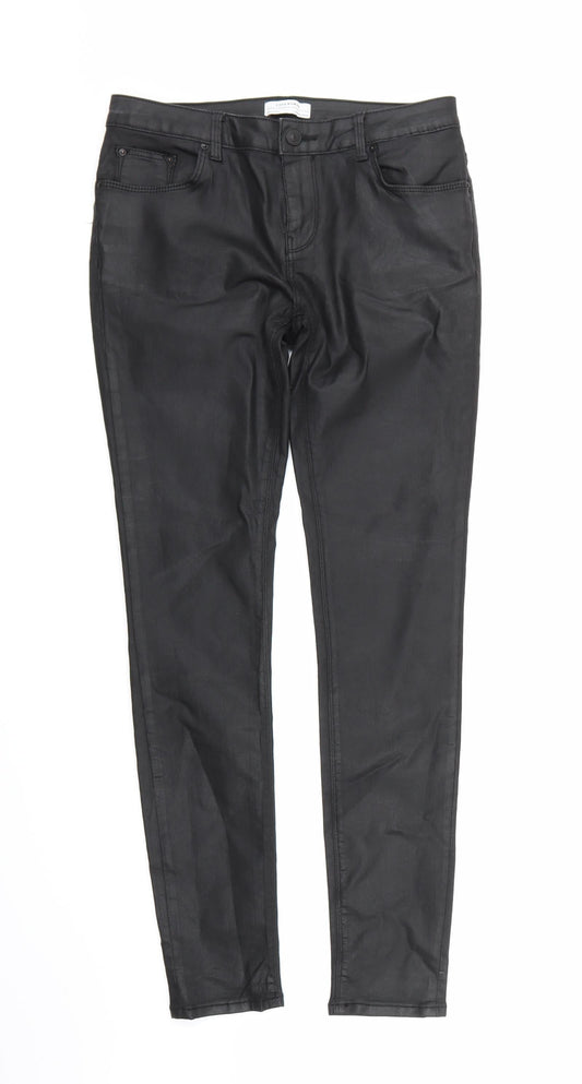 Zara Womens Black  Denim Skinny Jeans Size 8 L28 in