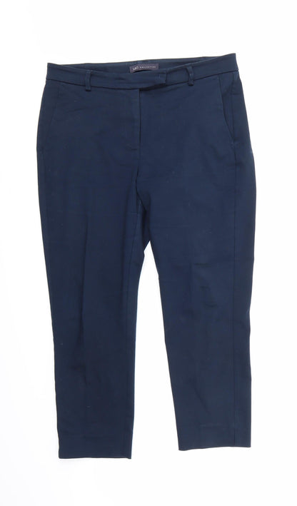 Womens UK Size 12 Marks and Spencer Regular Fit  Blue Trousers