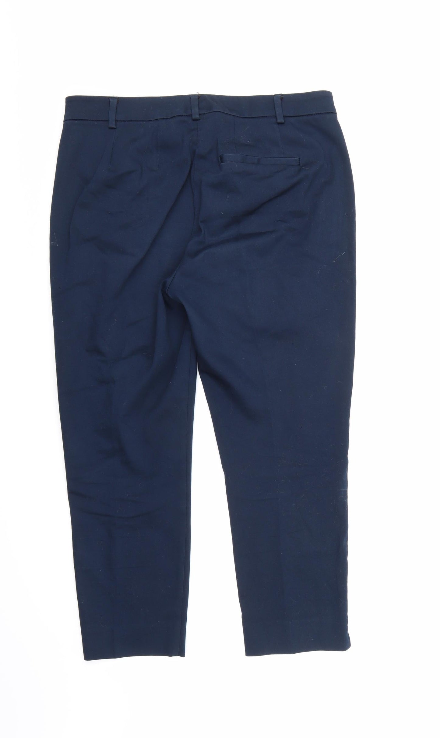 Womens UK Size 12 Marks and Spencer Regular Fit  Blue Trousers