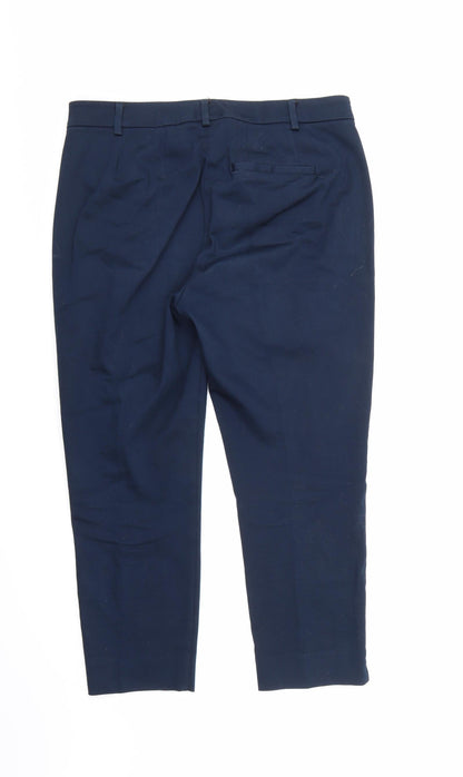 Womens UK Size 12 Marks and Spencer Regular Fit  Blue Trousers