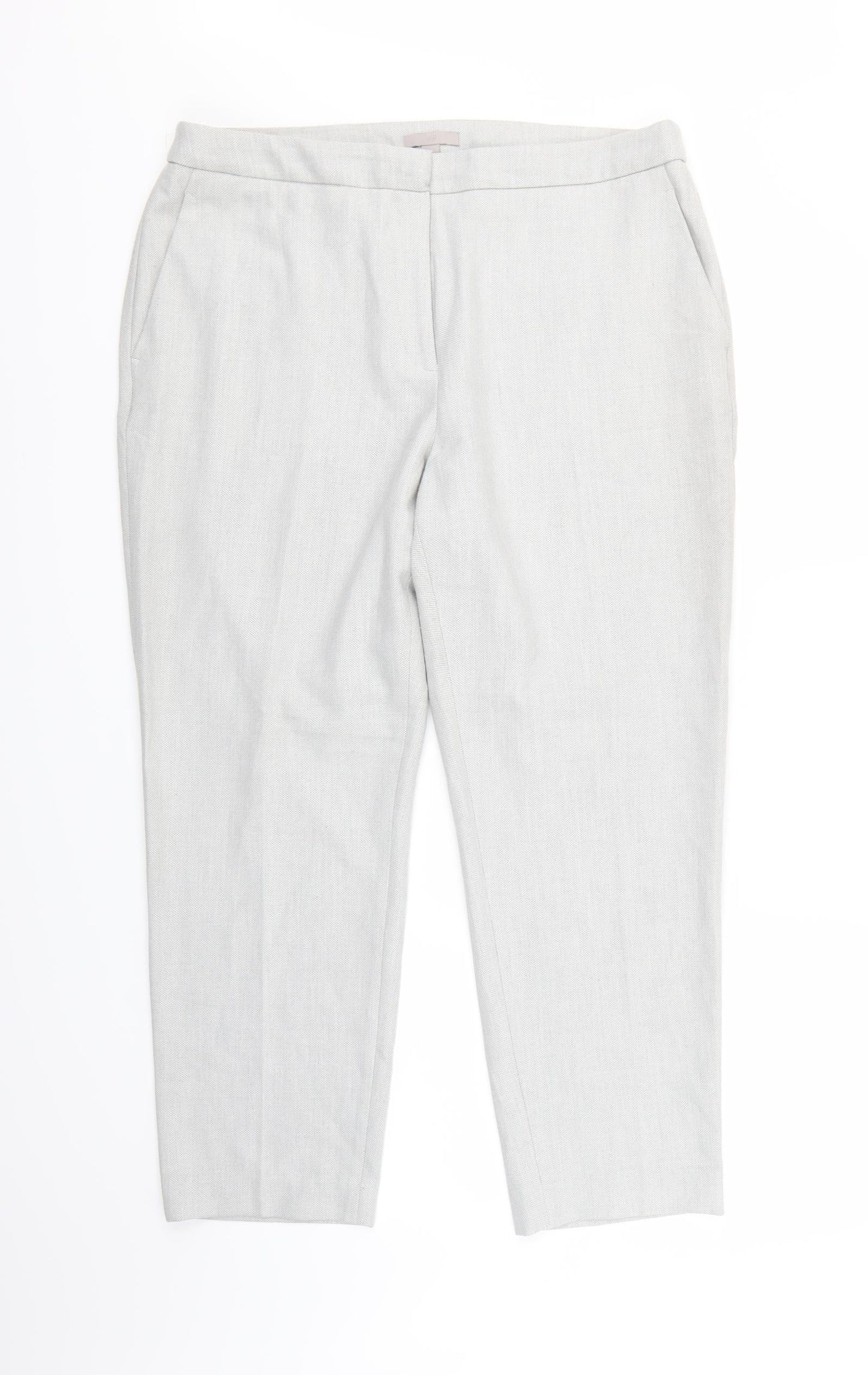Womens UK Size 18 H&M Regular Fit  Grey Trousers