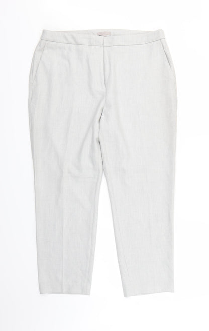 Womens UK Size 18 H&M Regular Fit  Grey Trousers