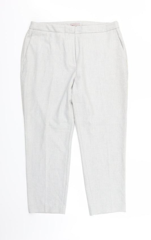 Womens UK Size 18 H&M Regular Fit  Grey Trousers