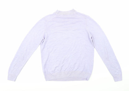 Marks & Spencer Womens Purple  Knit Pullover Jumper Size 14