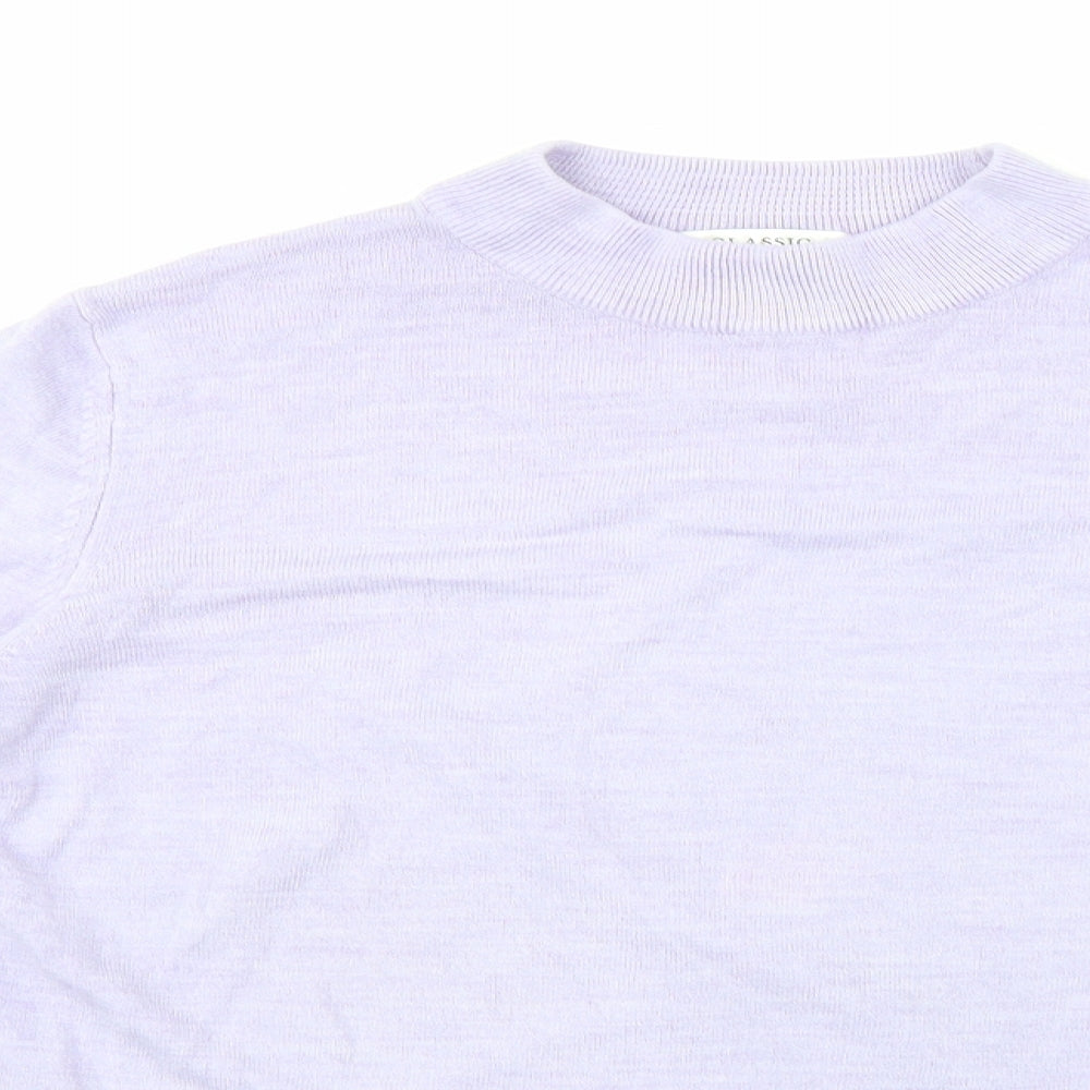 Marks & Spencer Womens Purple  Knit Pullover Jumper Size 14