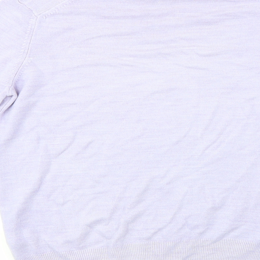 Marks & Spencer Womens Purple  Knit Pullover Jumper Size 14