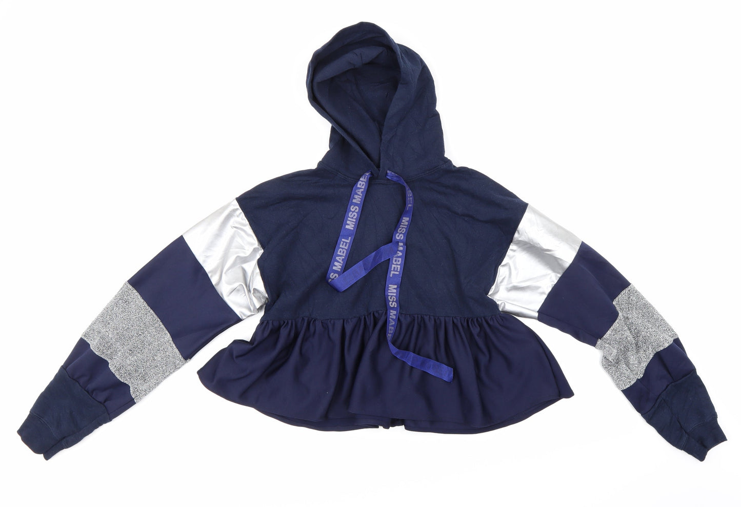 Mabel Doll Girls Blue   Henley Hoodie Size XL