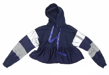 Mabel Doll Girls Blue   Henley Hoodie Size XL