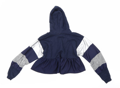Mabel Doll Girls Blue   Henley Hoodie Size XL