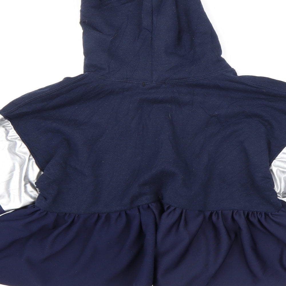 Mabel Doll Girls Blue   Henley Hoodie Size XL