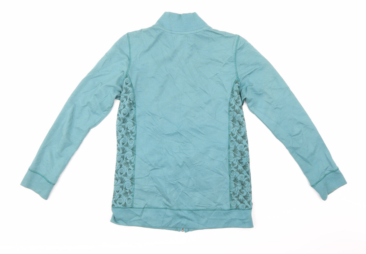 Traidcraft Womens Blue   Full Zip Sweatshirt Size 10