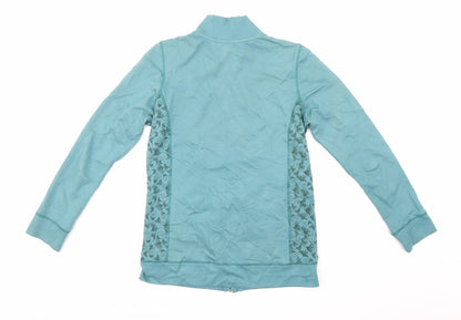 Traidcraft Womens Blue   Full Zip Sweatshirt Size 10