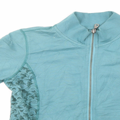 Traidcraft Womens Blue   Full Zip Sweatshirt Size 10