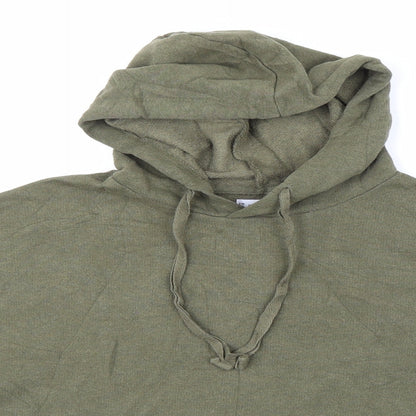 Womens UK Size XS Pull & Bear Green Pullover Hoodie